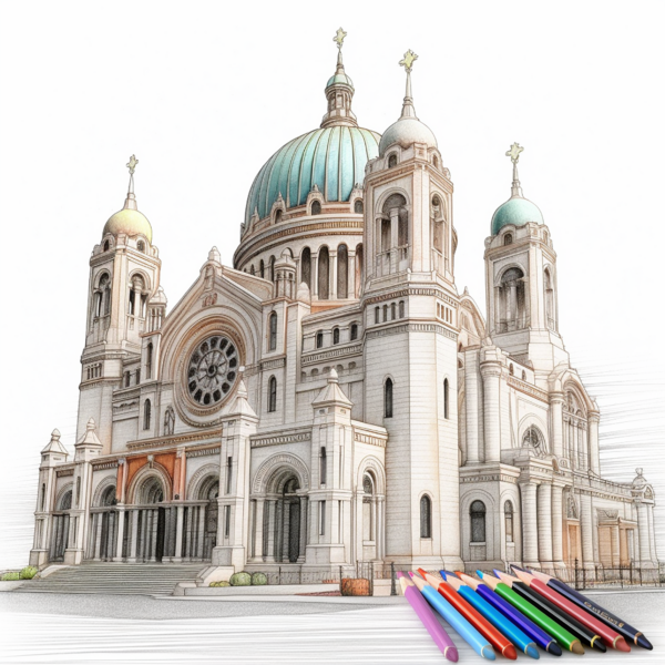 4101-Basilica-of-the-National-Shrine-of-the-Immaculate-Conception, coloring book