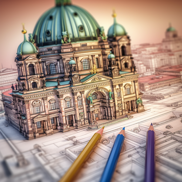 4201-Berlin-Cathedral-(Berliner-Dom), coloring book